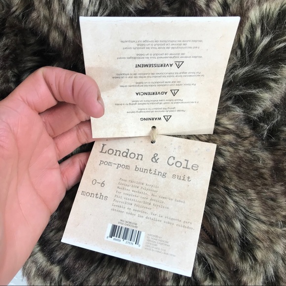 London & Cole Pom Pom bunting faux fur suit - Picture 6 of 7